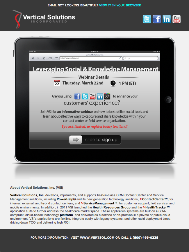 Email Marketing VSI Leveraging Social Webinar